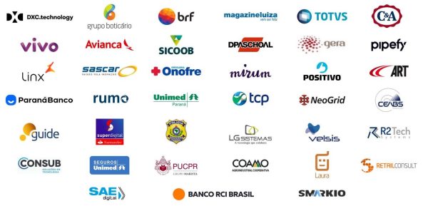 Logos dos clientes Prime Control